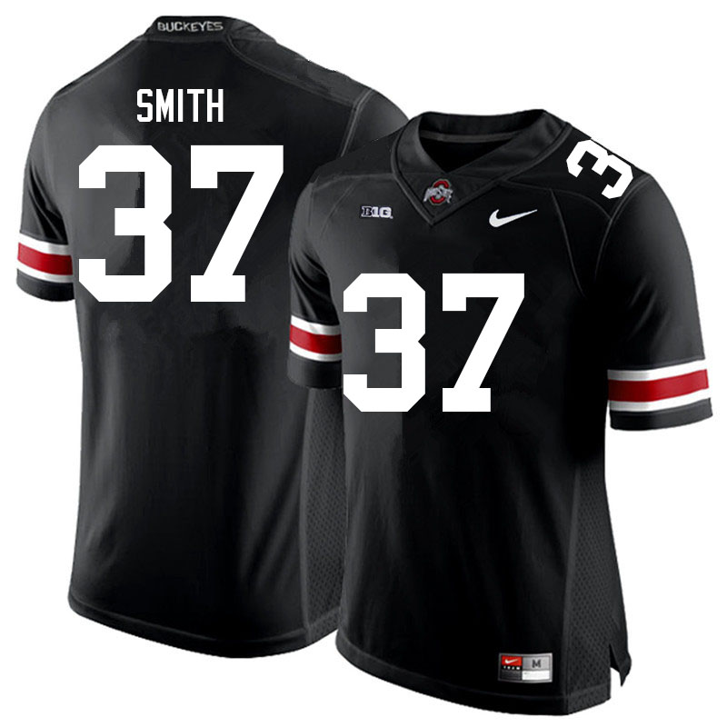 Men #37 Garrison Smith Ohio State Buckeyes College Football Jerseys Sale-Black